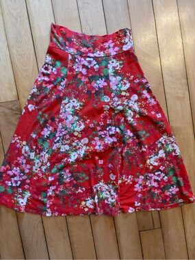 Salaam Floral A-Line Stretchy Skirt